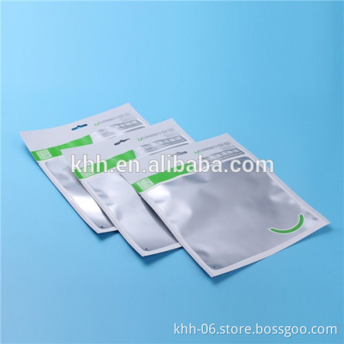 Eco-friendly Side of the transparent side of the opaque foil bags for electronickaging made in china